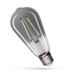 E27 2,5W ST65 LED Leuchtmittel - Modernshine Dekorationslampe, bernsteinfarbenes Glas