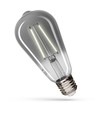 E27 2,5W ST65 LED Leuchtmittel - Modernshine Dekorationslampe, bernsteinfarbenes Glas