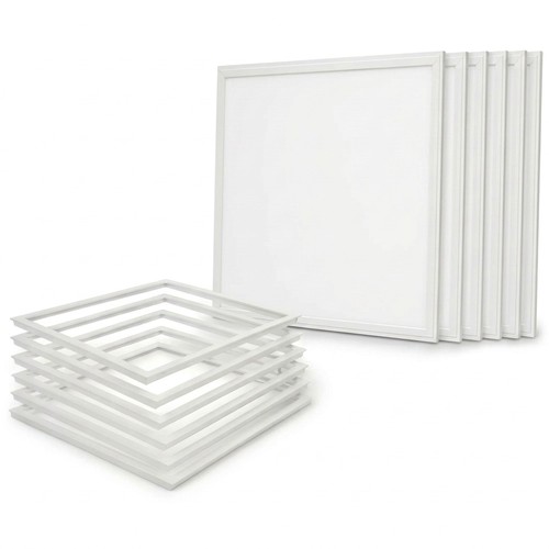 6x 60x60 Holzwolle-Leichtbauplatte + Rahmen - Komplettset, 36W