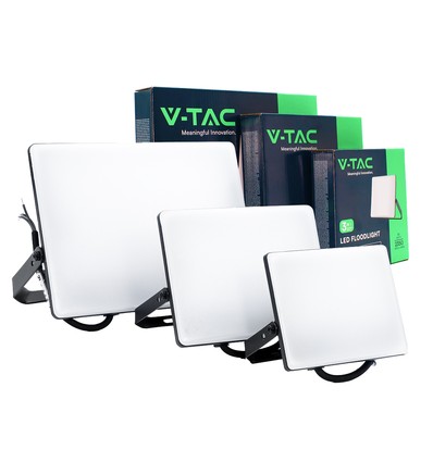 3er-Set CCT Fluter 30W, 50W & 100W - 3 Lichtfarben, matte Front, Arbeitsleuchte, Außenbereich