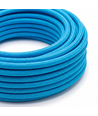 5m Stoffleitung 2x0,75 mm², Textil - 230V, Hellblau
