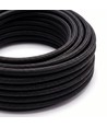 5m Textilkabel 2x0,75 mm² - 230V, schwarz