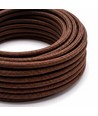 5m Stoffleitung 2x0,75 mm², Textil - 230V, Kaffeefarben