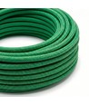 5m Textilkabel 2x0,75 mm² - 230V, dunkelgrün