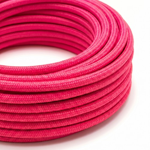 5m Textilkabel 2x0,75 mm² - 230V, rosenrot