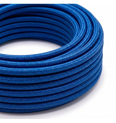 5m Textilkabel 2x0,75 mm² - 230V, blau