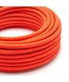 5m Textilkabel 2x0,75 mm², Stoff - 230V, Neon Orange
