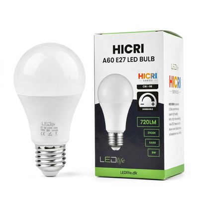 E27 9W dimmbar HiCri Lampe - RA98