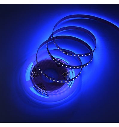 5m 10W/m UV 400 nm LED-Streifen - 24V DC, IP20, 120 LEDs pro Meter