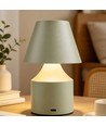 Wiederaufladbare LED Tischlampe - Grün, Touch dimmbar, 3in1, IP20
