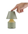 Wiederaufladbare LED Tischlampe - Grün, Touch dimmbar, 3in1, IP20
