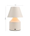 Wiederaufladbare LED-Tischleuchte - Creme, Touch-dimmbar, 3-in-1, IP20