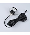 Sauna Downlight schwarz - 24V DC, RA93, 1,1W, 3m Kabel, Loch: Ø3 cm, Maße: Ø3,5 cm
