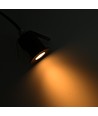 Sauna Downlight schwarz - 24V DC, RA93, 1,1W, 3m Kabel, Loch: Ø3 cm, Maße: Ø3,5 cm
