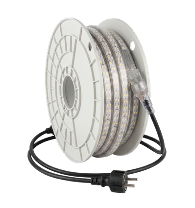 25m LEDlife Arbeitslicht LED-Streifen auf Trommel - 230V, IP67, 180 LED/m, 11W/m, 1100 lm/m