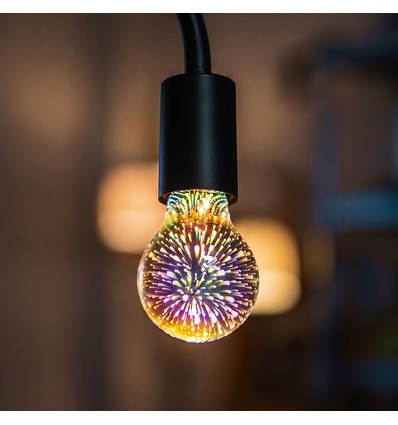 E27 3W LED-Lampe - A60, 3D-Sterneffekt