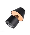 Wiederaufladbare LED-Tischleuchte - Schwarz, Touch-dimmbar, 3in1, IP20