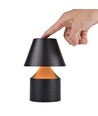 Wiederaufladbare LED-Tischleuchte - Schwarz, Touch-dimmbar, 3in1, IP20
