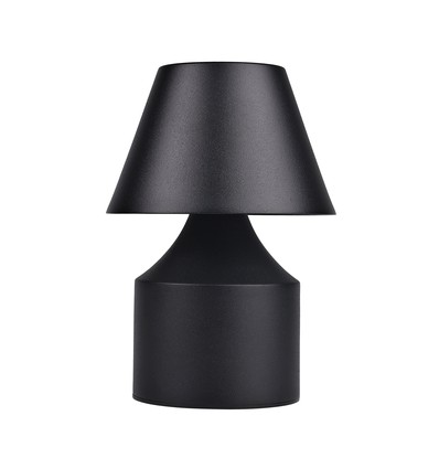 Wiederaufladbare LED-Tischleuchte - Schwarz, Touch-dimmbar, 3in1, IP20