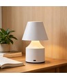 Wiederaufladbare LED Tischlampe - Weiß, Touch dimmbar, 3in1, IP20 Innen