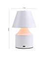 Wiederaufladbare LED Tischlampe - Weiß, Touch dimmbar, 3in1, IP20 Innen