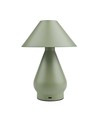 Wiederaufladbare LED-Tischleuchte - Grün, Ø16cm, 21,5cm hoch, Touch-dimmbar, 3in1, IP20