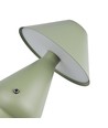 Wiederaufladbare LED-Tischleuchte - Grün, Ø16cm, 21,5cm hoch, Touch-dimmbar, 3in1, IP20