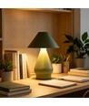 Wiederaufladbare LED-Tischleuchte - Grün, Ø16cm, 21,5cm hoch, Touch-dimmbar, 3in1, IP20