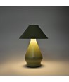 Wiederaufladbare LED-Tischleuchte - Grün, Ø16cm, 21,5cm hoch, Touch-dimmbar, 3in1, IP20