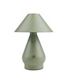 Wiederaufladbare LED-Tischleuchte - Grün, Ø16cm, 21,5cm hoch, Touch-dimmbar, 3in1, IP20