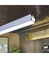 2m Aluprofil LINEA20 EE7F/TY - Weiß lackiert, Aufbau, LED-Schiene