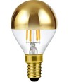 E14 4W dimmbare LED-Tropfenlampe Kopfspiegel Gold - G45, Filament, 2500K