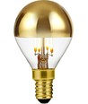 E14 4W dimmbare LED-Tropfenlampe Kopfspiegel Gold - G45, Filament, 2500K