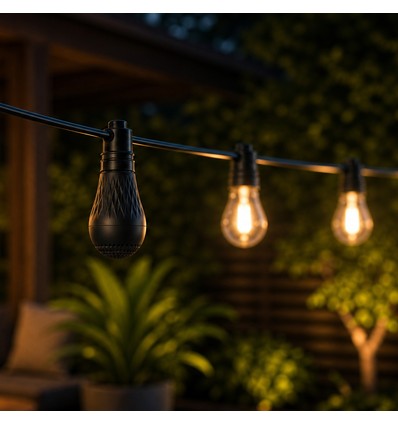 Garland Bluetooth-Lautsprecher - Schwarz, 230V, Zubehör für Lichterketten