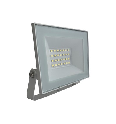 20W LED-Fluter - IP65, weißes Gehäuse, 6500K, Außenbereich