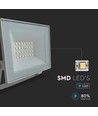 20W LED-Fluter - IP65, weißes Gehäuse, 6500K, Außenbereich