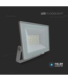 20W LED-Fluter - IP65, weißes Gehäuse, 6500K, Außenbereich