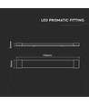 120cm 40W komplette LED-Leuchte - 6 Jahre Garantie, 120lm/W