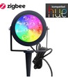 Outlet: Zigbee Pro LED Gartenstrahler 25W RGB+CCT, 2100LM, IP65, 230V - Schwarz