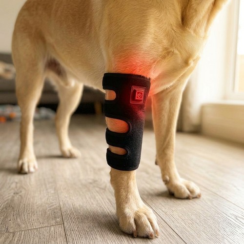 Lichttherapie-Gamasche für Hunde - Beine & Gelenke, Rot/Infrarot, Akku