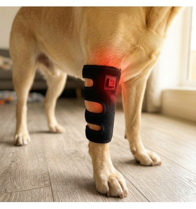 Lichttherapie-Gamasche für Hunde - Beine & Gelenke, Rot/Infrarot, Akku