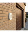 Ovale Sensor-Wandleuchte m. PIR – 11W, IP65, IK07, 5000K, Weiß