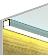 2m Aluprofil SMART10 AC2/Z - Eloxiert, Aufbau, LED-Schiene