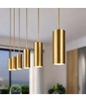 Fassung E14 & Rosette, Designer - Gold-Optik, 2m Kabel ohne Leuchtmittel