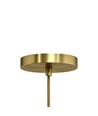 Fassung E14 & Rosette, Designer - Gold-Optik, 2m Kabel ohne Leuchtmittel