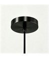 E14 Lampenfassung & Baldachin, Designer - Schwarz, 2m Kabel