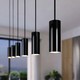 E14 Lampenfassung & Baldachin, Designer - Schwarz, 2m Kabel