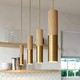 Lampenfassung & Baldachin, Designer - Holz- und Goldoptik, 2m Kabel