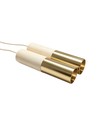 Lampenfassung & Baldachin, Designer - Holz- und Goldoptik, 2m Kabel