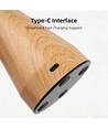 Wiederaufladbare LED-Tischleuchte - Holz, Touch-dimmbar, 3in1, IP20